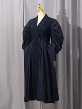 Luxury Balloon-Sleeves Longline Coat